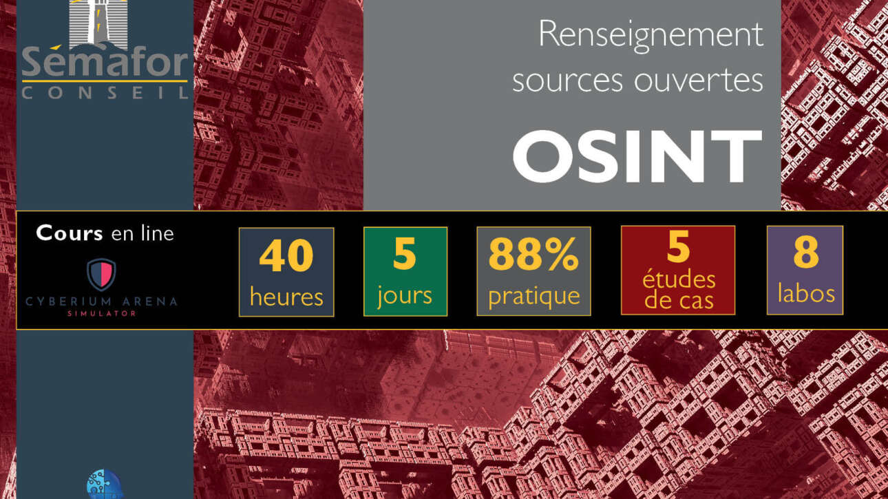 BT214 OSINt Renseignement Sources Ouvertes